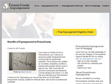 Tablet Screenshot of expungementpa.com